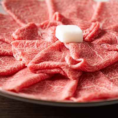 Hida beef loin  for sukiyaki and shabu-shabu